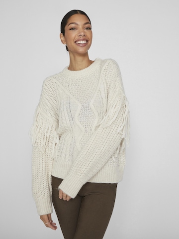 VILA Sweater 'Aksina' in White: front