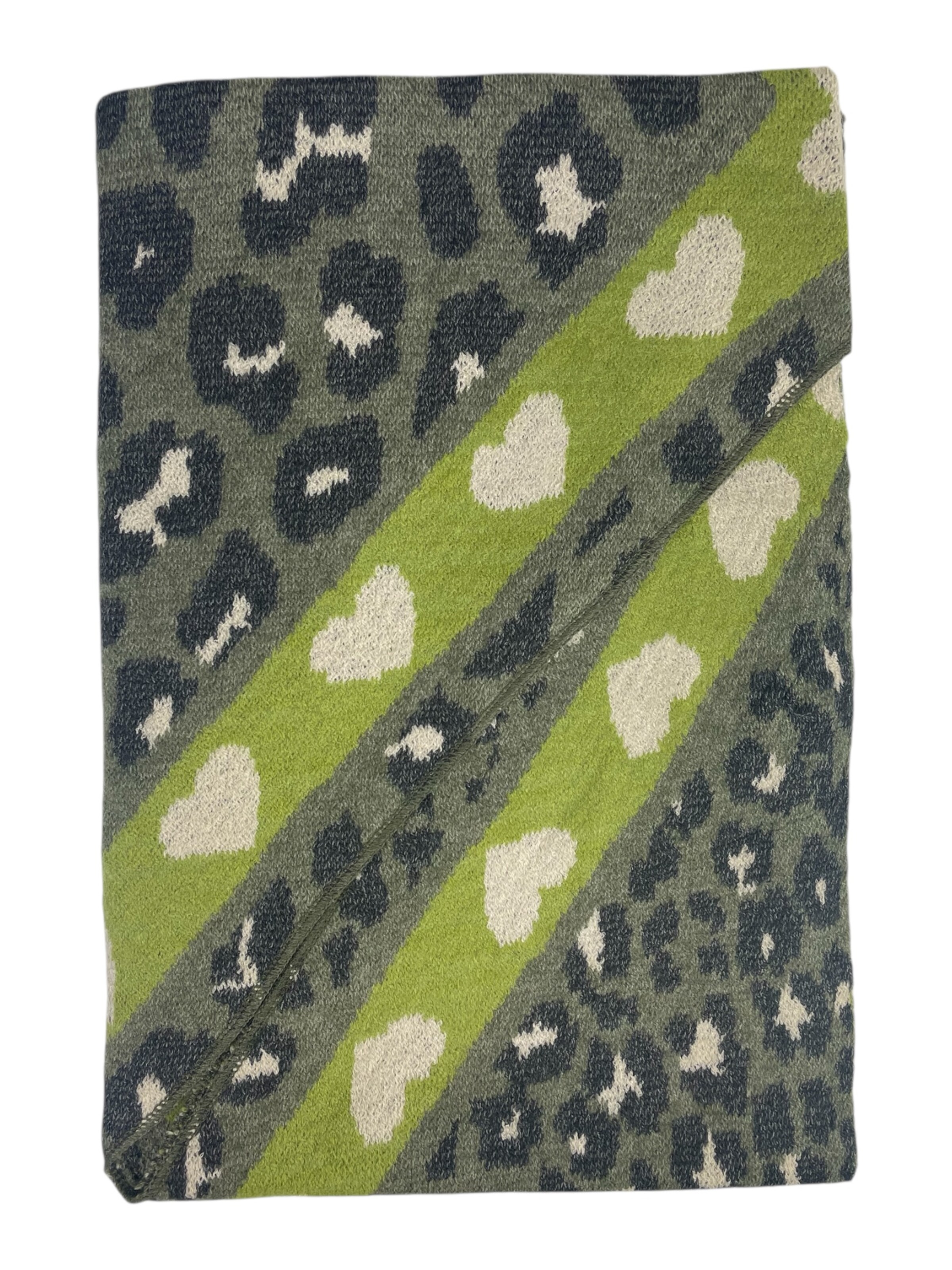 Kumixi Oversized Scarf 'Leo' in Green