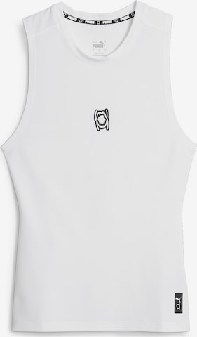 PUMA Funktionsshirt 'Hoops Team' in Weiß: Vorderseite