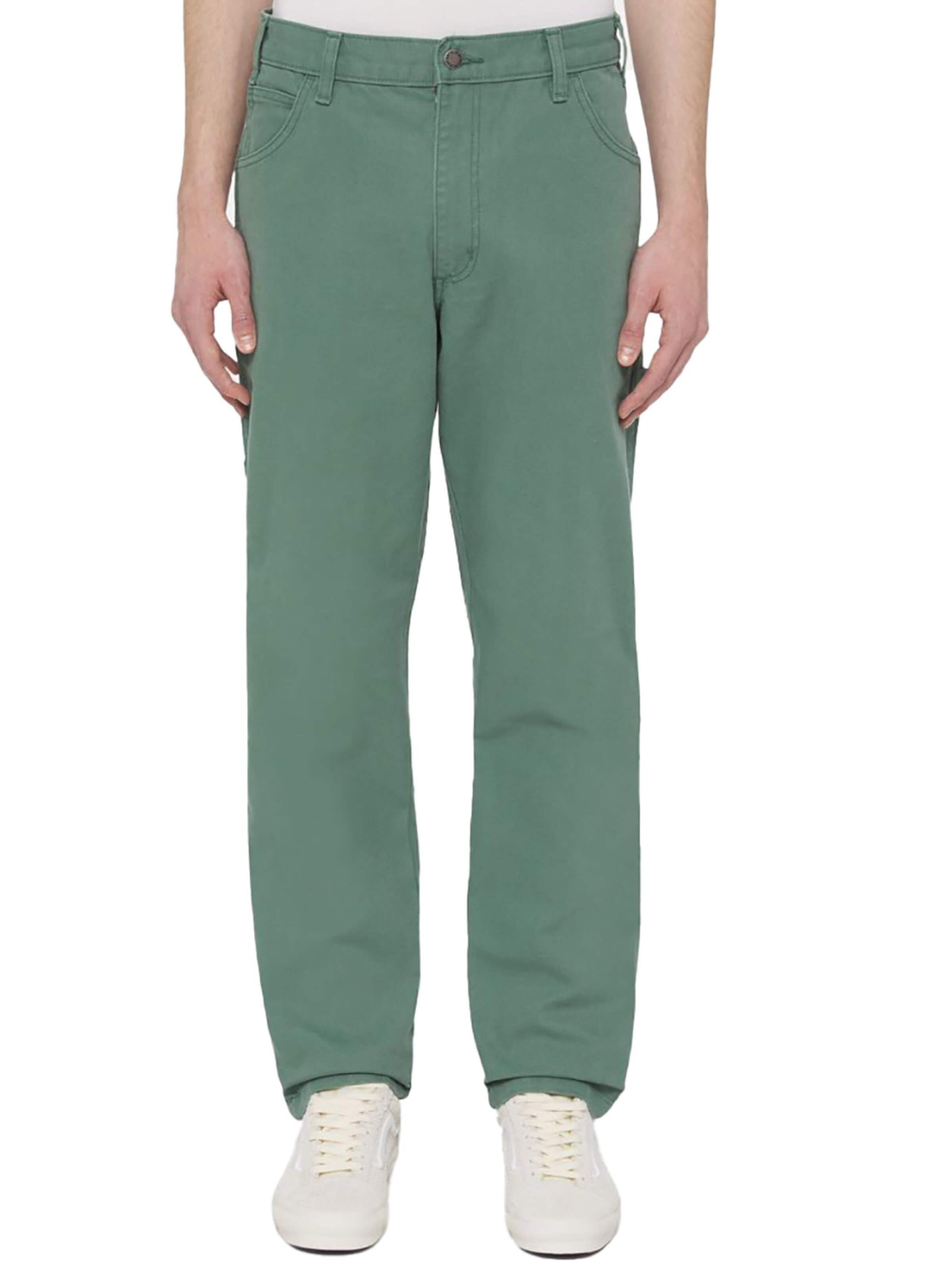 DICKIES Regular Hose 'Duck Canvas Carpenter'‌‌‌‌‌ in Grün: Vorderseite