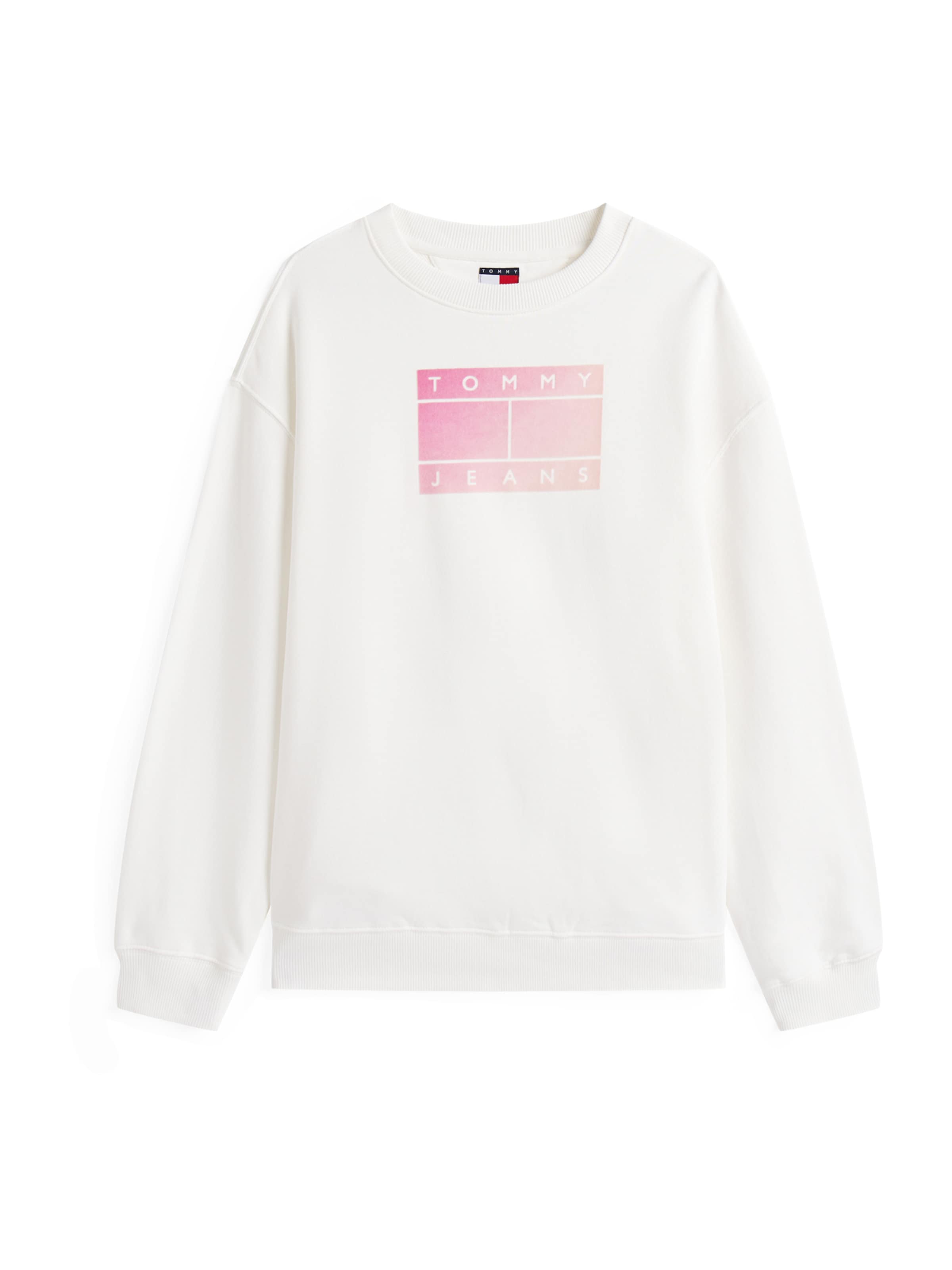 Sweat-shirt Tommy Jeans en blanc : devant