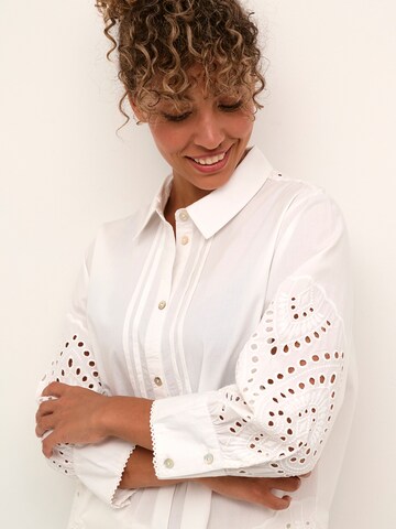 Cream Blouse 'Rihanna' in Wit