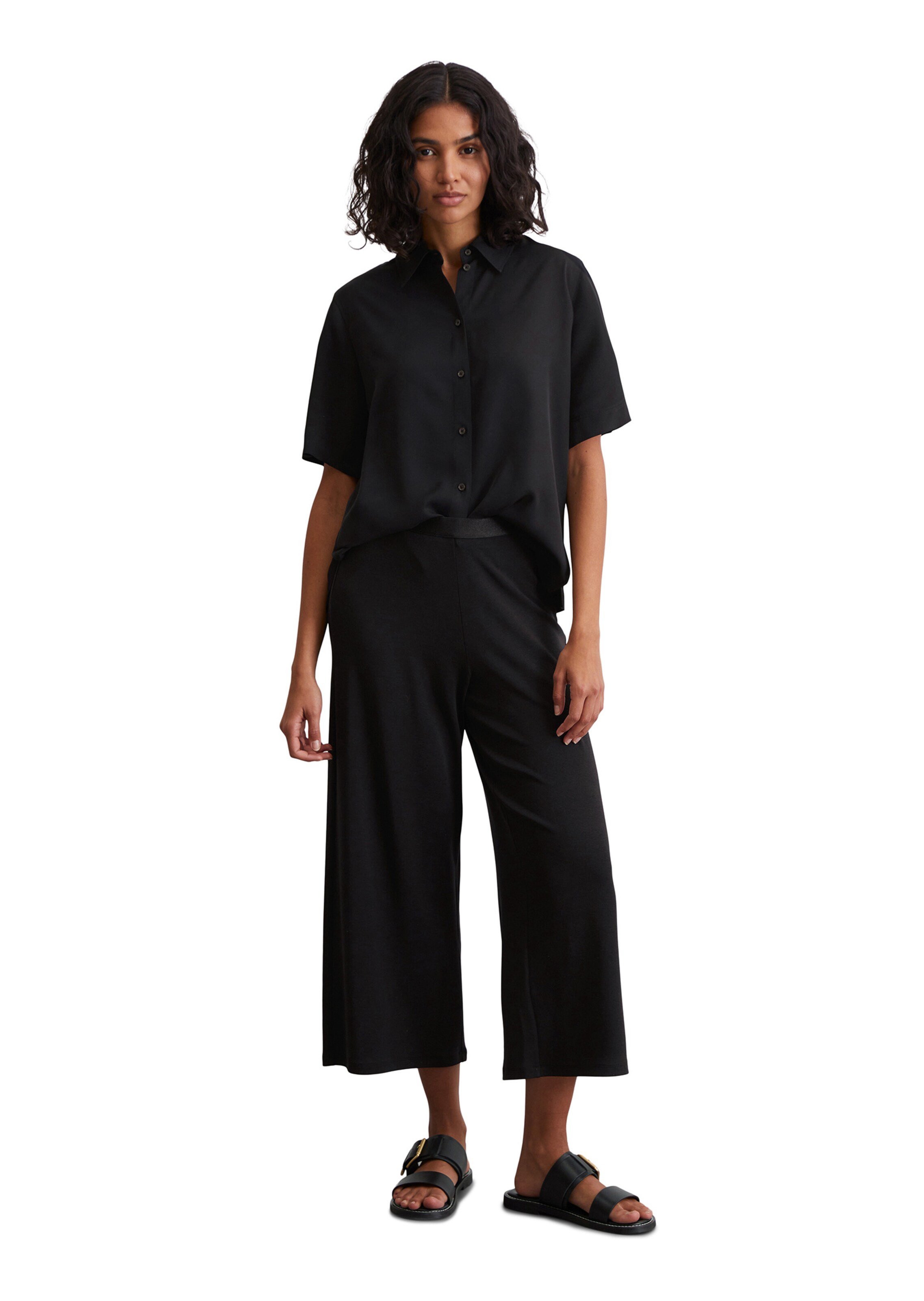 Marc O'Polo Regular Broek in Zwart