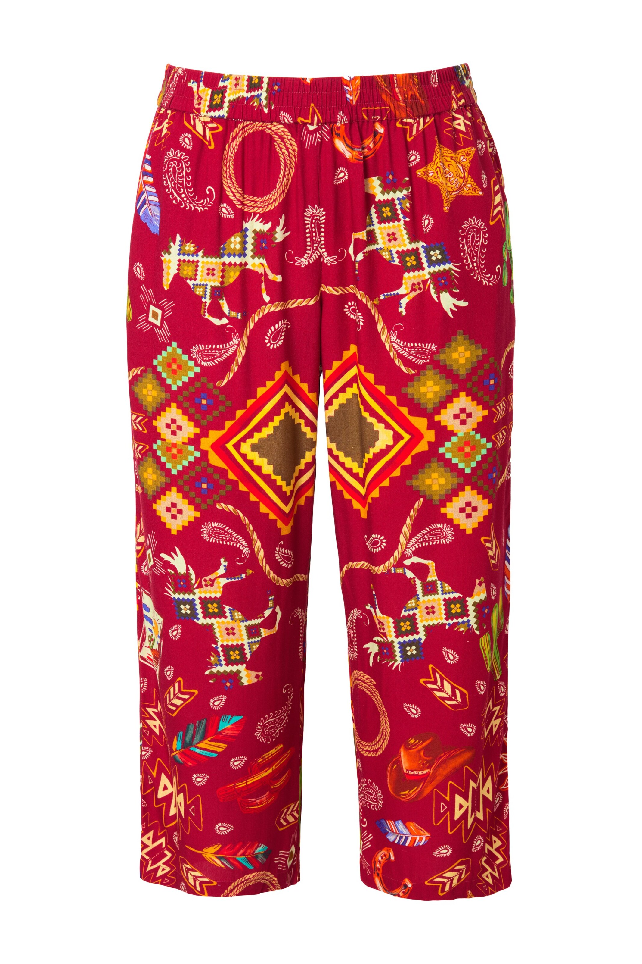 Angel of Style Wide Leg Hose in Rot: Vorderseite