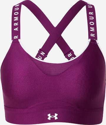 UNDER ARMOUR Sports bra 'Infinity' in Purple: front