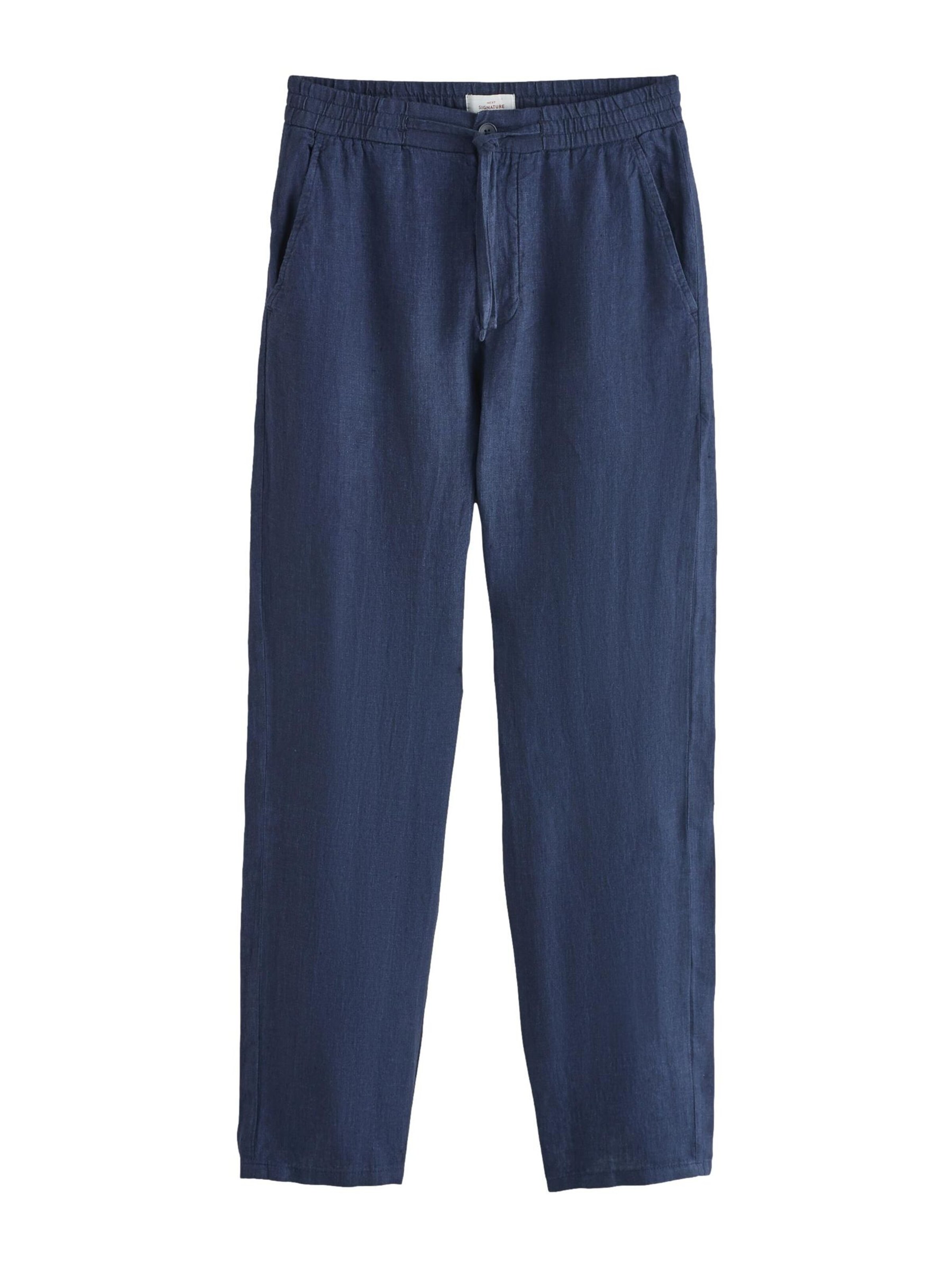 Next Pantalon en bleu marine, Vue avec produit