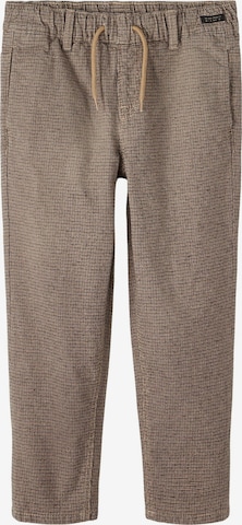 NAME IT Tapered Pants in Brown: front