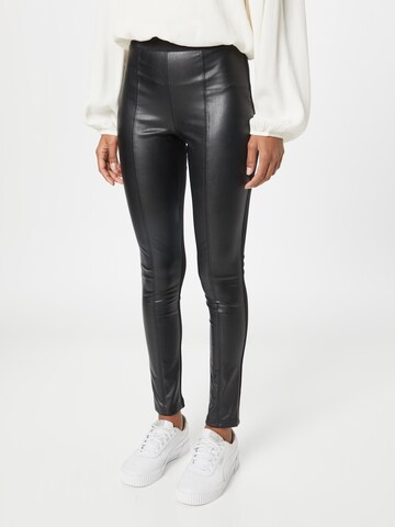 TOM TAILOR DENIM Skinny Leggings in Schwarz: predná strana