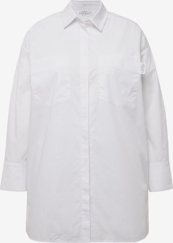 Studio Untold Comfort fit Button Up Shirt in White: front