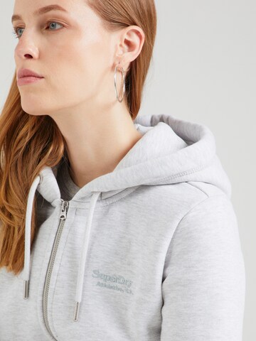 Superdry Sweatjacke 'Essential' in Grau