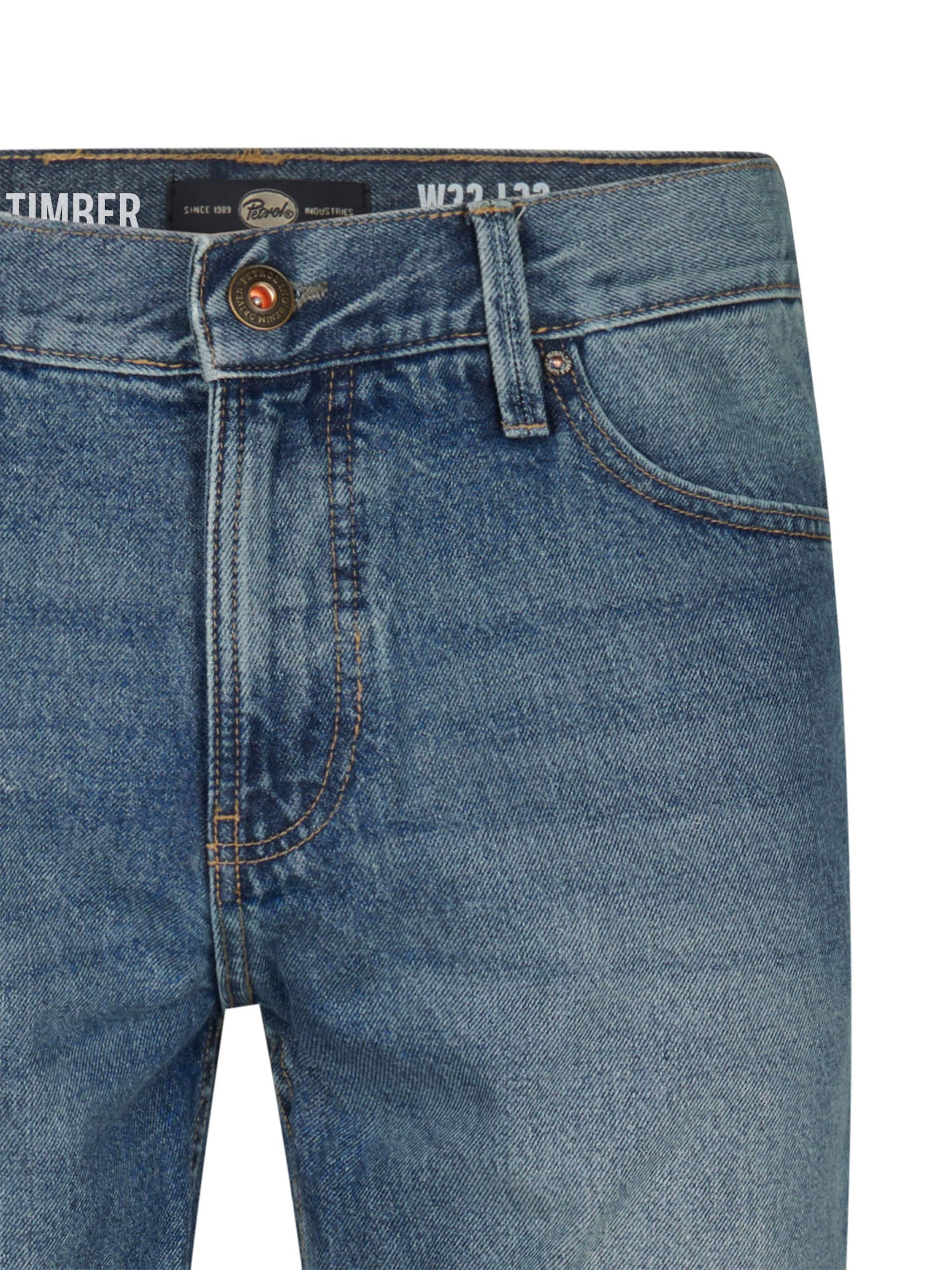 Petrol Industries Slimfit Jeans i blå
