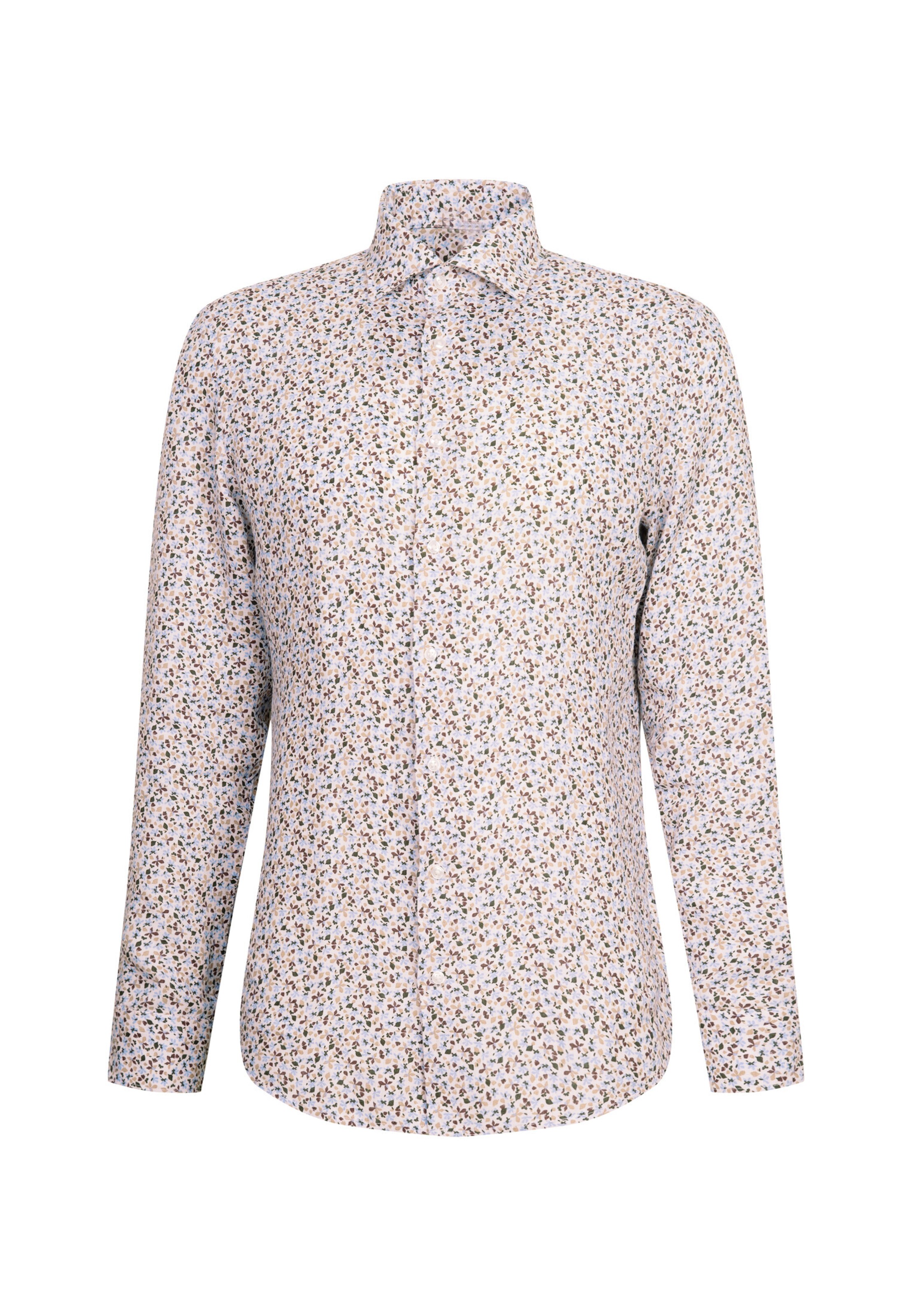 SEIDENSTICKER Slim fit Business shirt in Beige