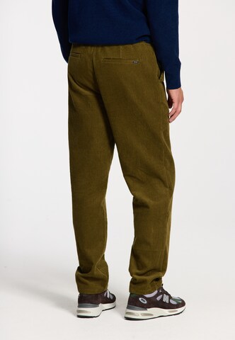 Shiwi Regular Broek 'Alan Corduroy' in Groen