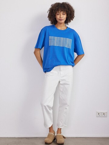 BEARTH Shirt ''Scan Code' Bio-Baumwolle' in Blue