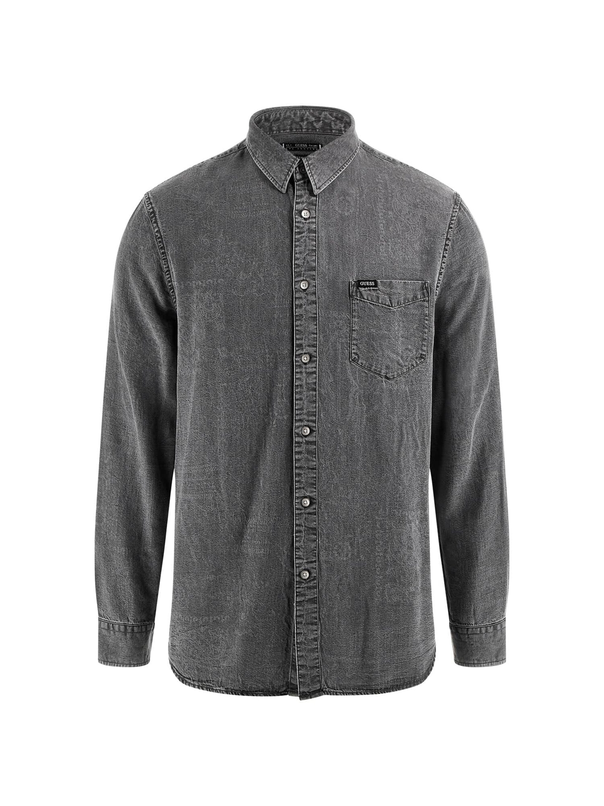 GUESS Regular fit Button Up Shirt in Grey: front
