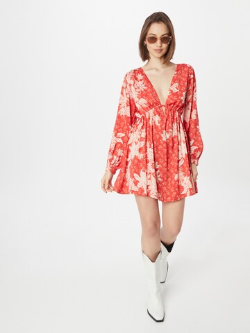 Free People - Vestido 'SOLI' em vermelho