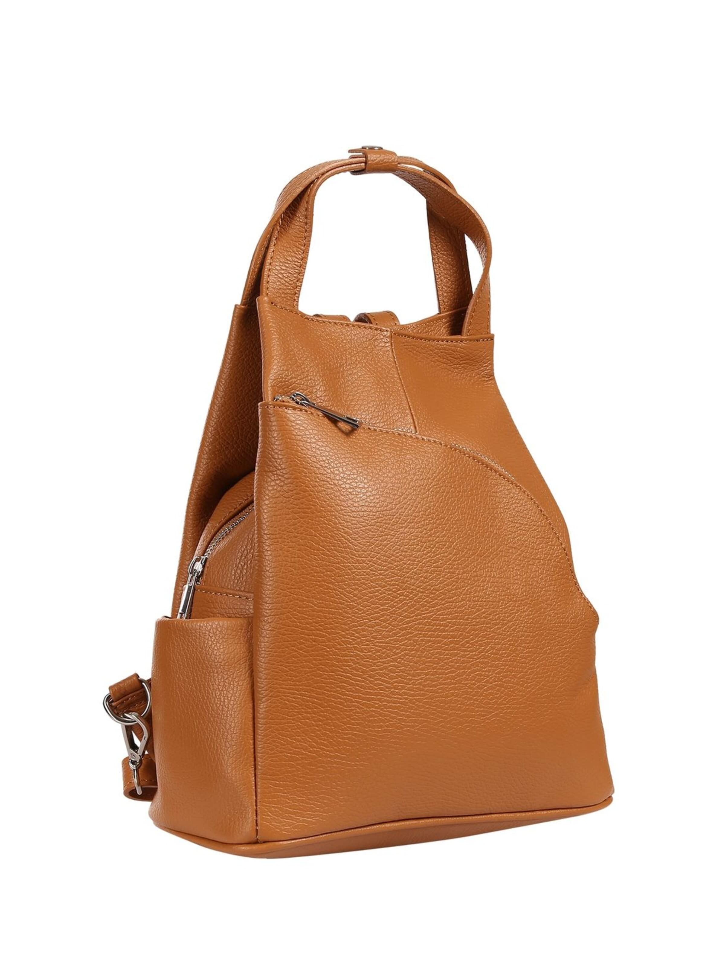 Sac à dos Toscanto en marron : devant