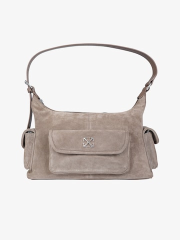 Borsa a tracolla di Off-White in marrone: frontale