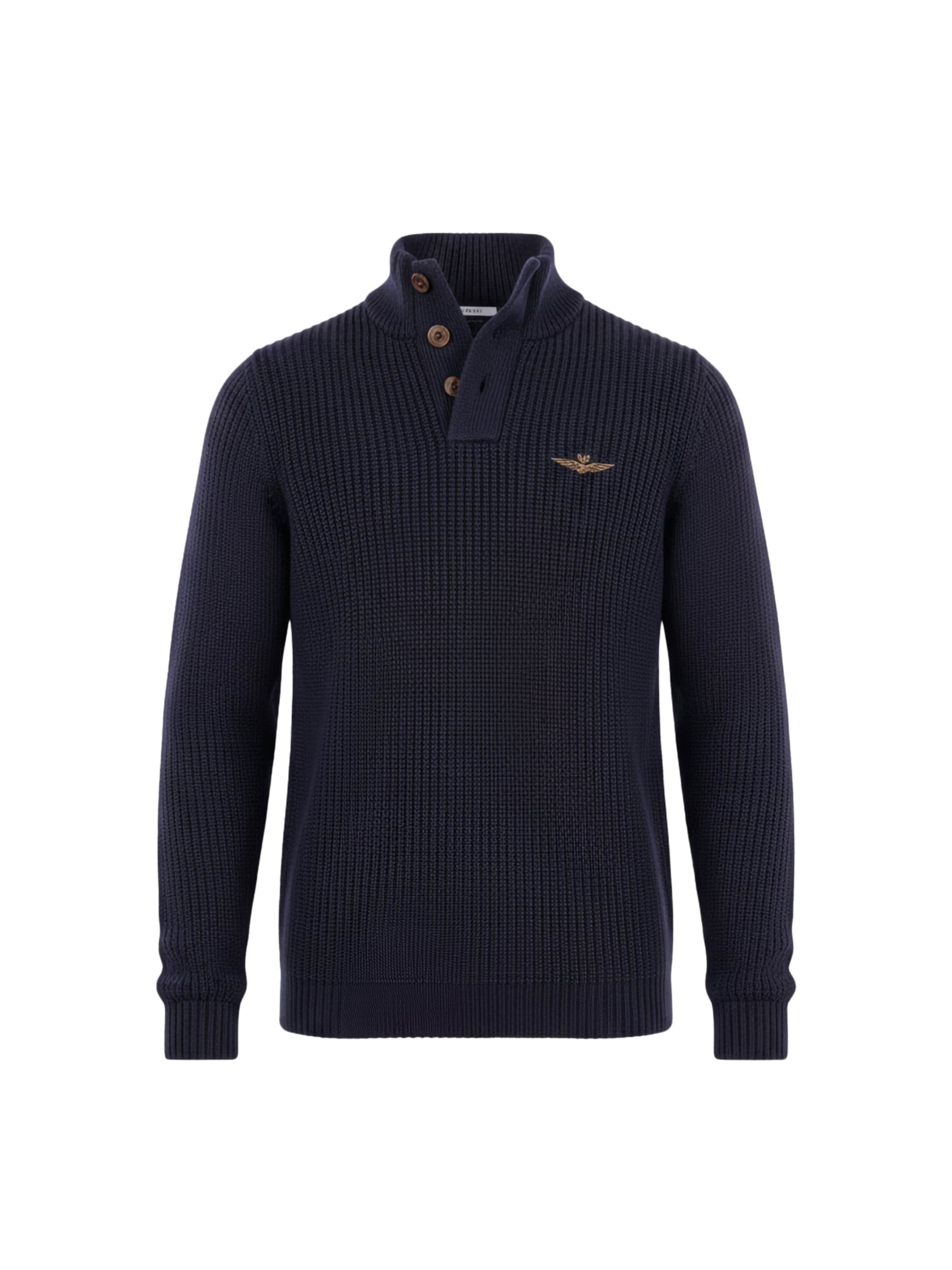 Pullover 'Maglione' di Aeronautica Militare in blu: frontale