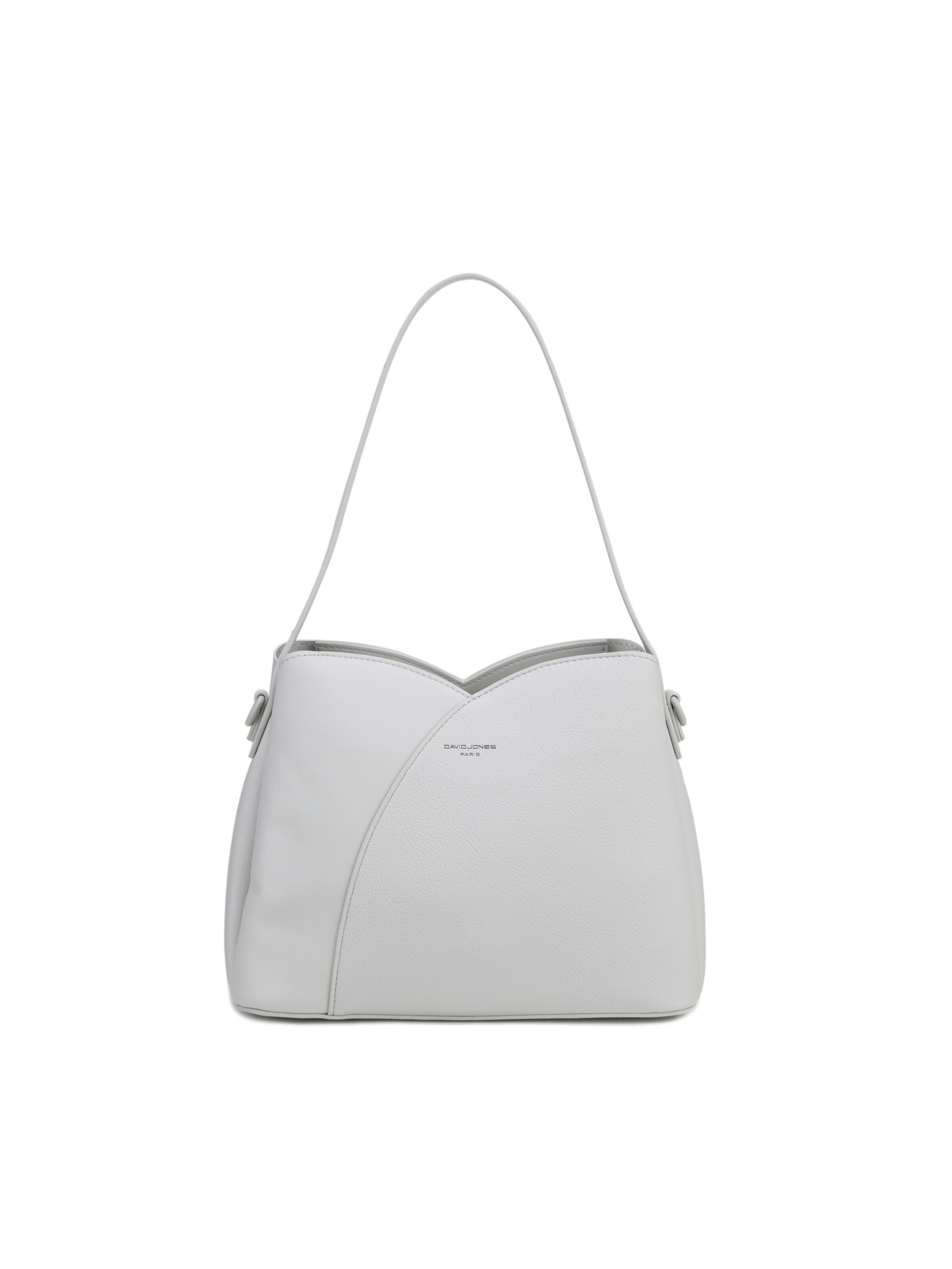 Borsa a spalla 'Borsa a Spalla David Jones Design Curvilineo Ecopelle' di David Jones in grigio: frontale