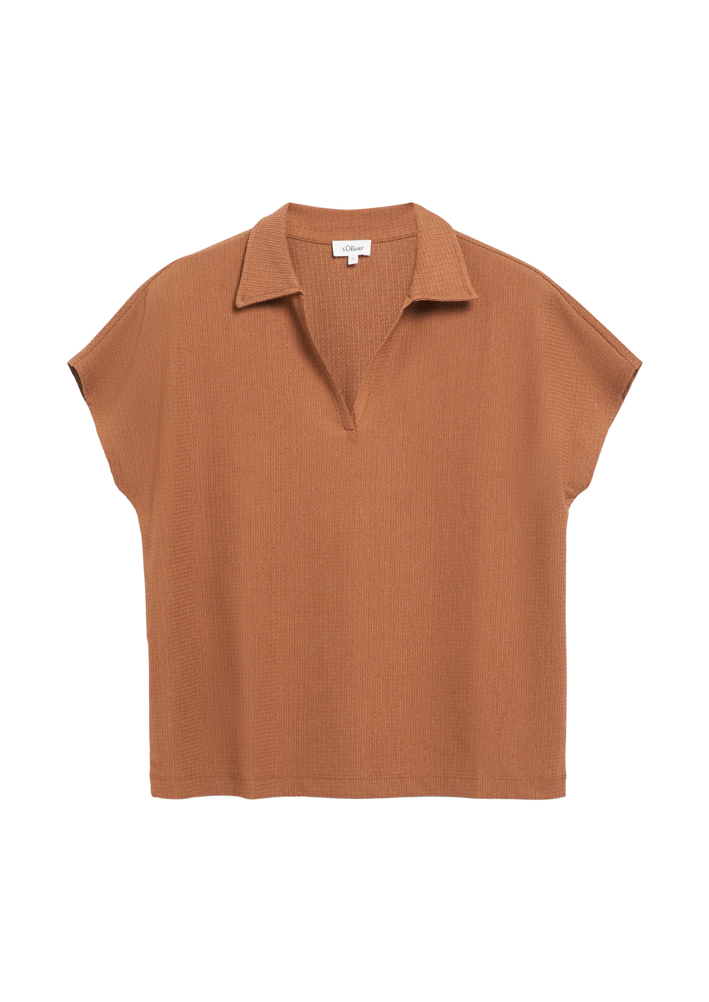 s.Oliver Shirt in Brown: front