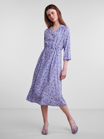 PIECES Shirt dress 'Nya' in Blue