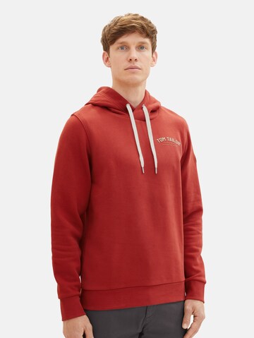 Sweat-shirt TOM TAILOR en rouge : devant