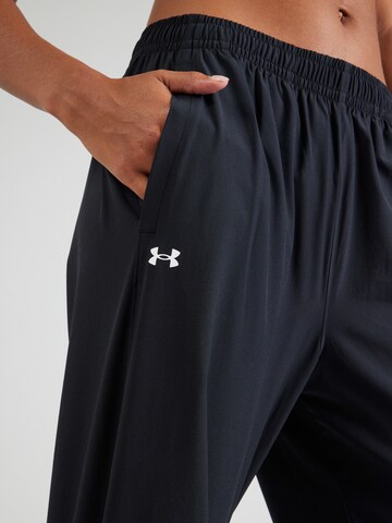 UNDER ARMOUR Wide Leg Sporthose in Schwarz