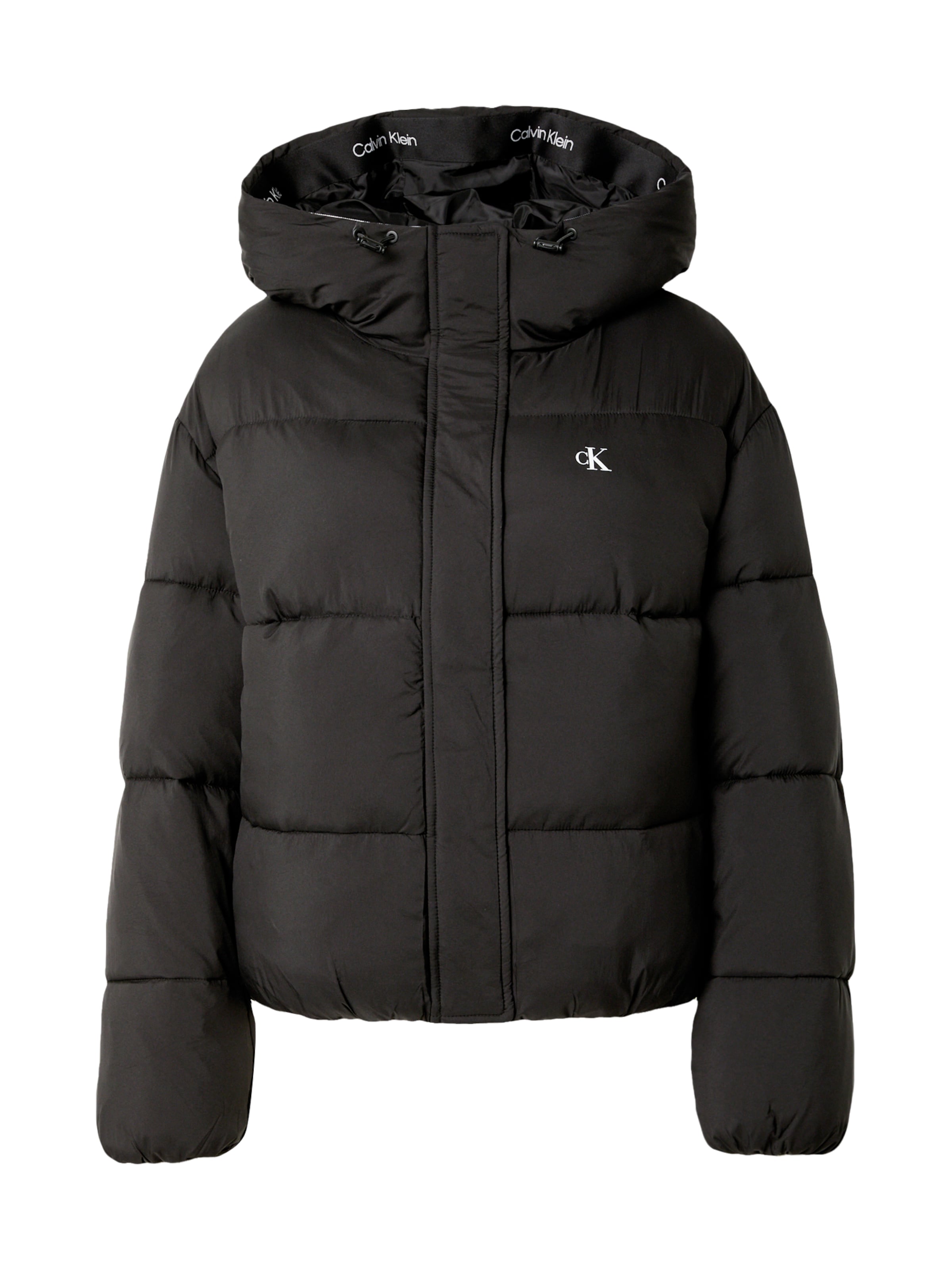 Calvin Klein Jeans Kurtka zimowa w kolorze czarny: przód