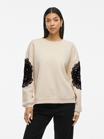 VILA Sweatshirt 'VIHeika' i beige: forside