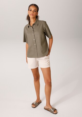 Aniston CASUAL Bluse in Grau