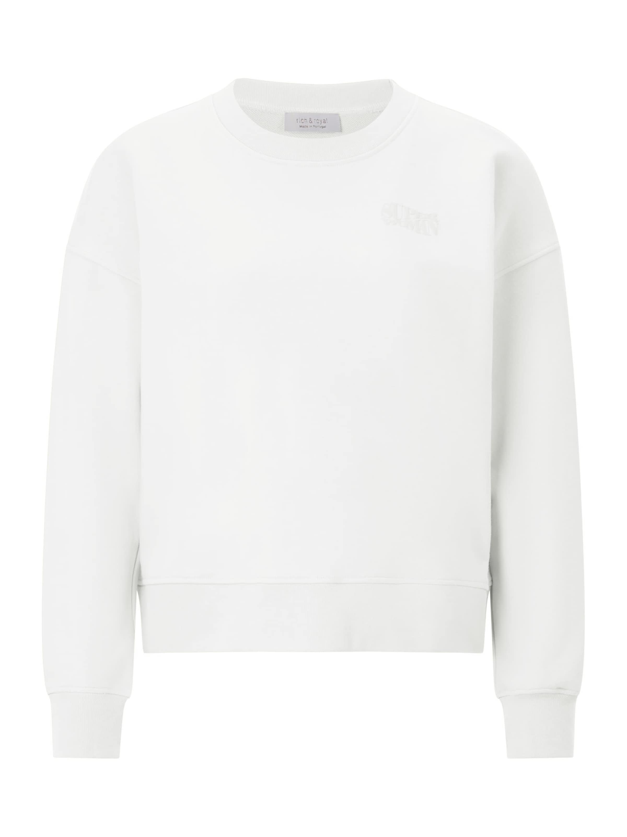 Rich & Royal Sweatshirt in Weiß: Vorderseite