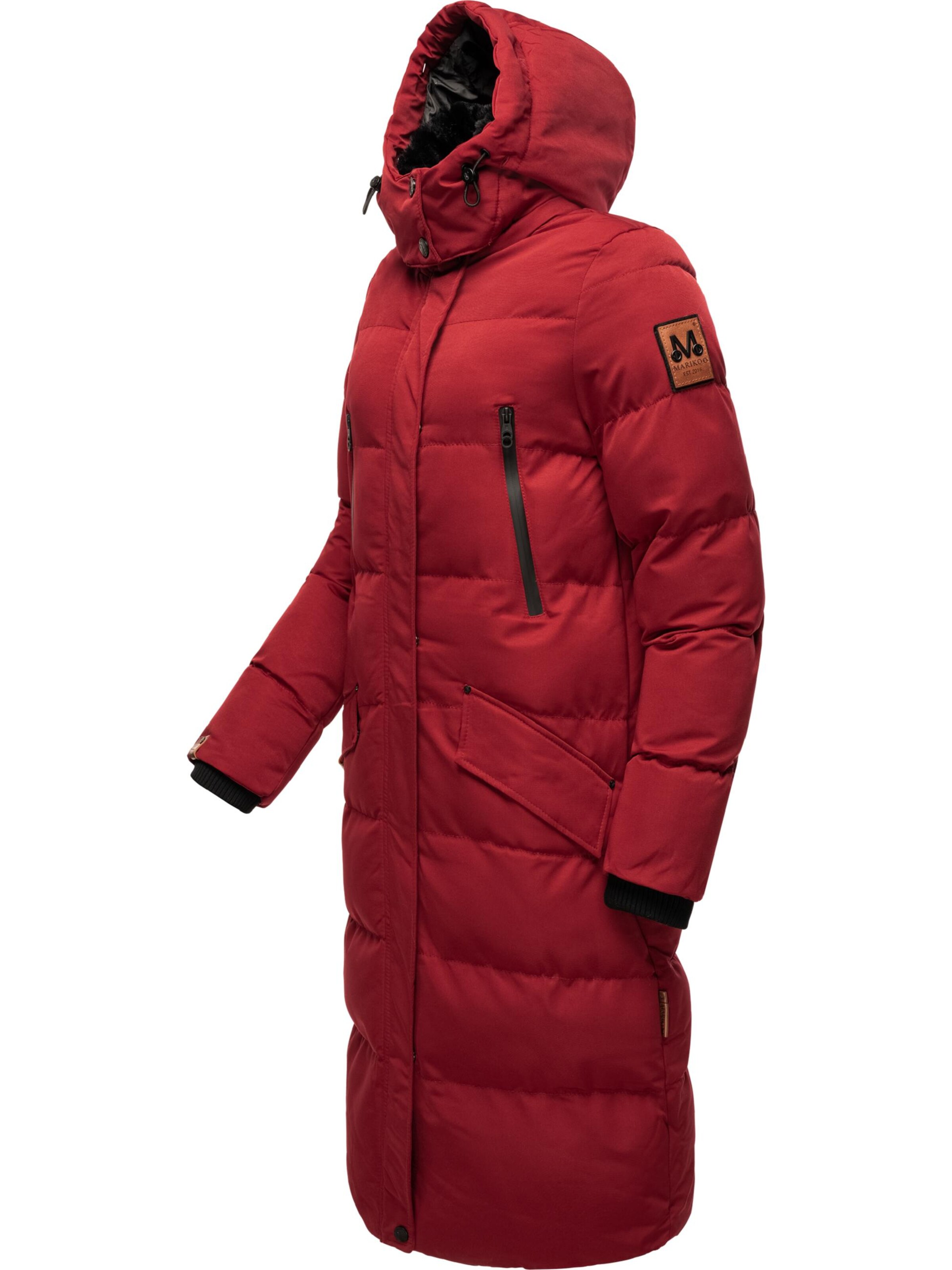 Cappotto invernale 'Schneesternchen' di MARIKOO in rosso