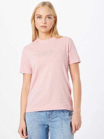 DIESEL - Camisa em rosa: frente