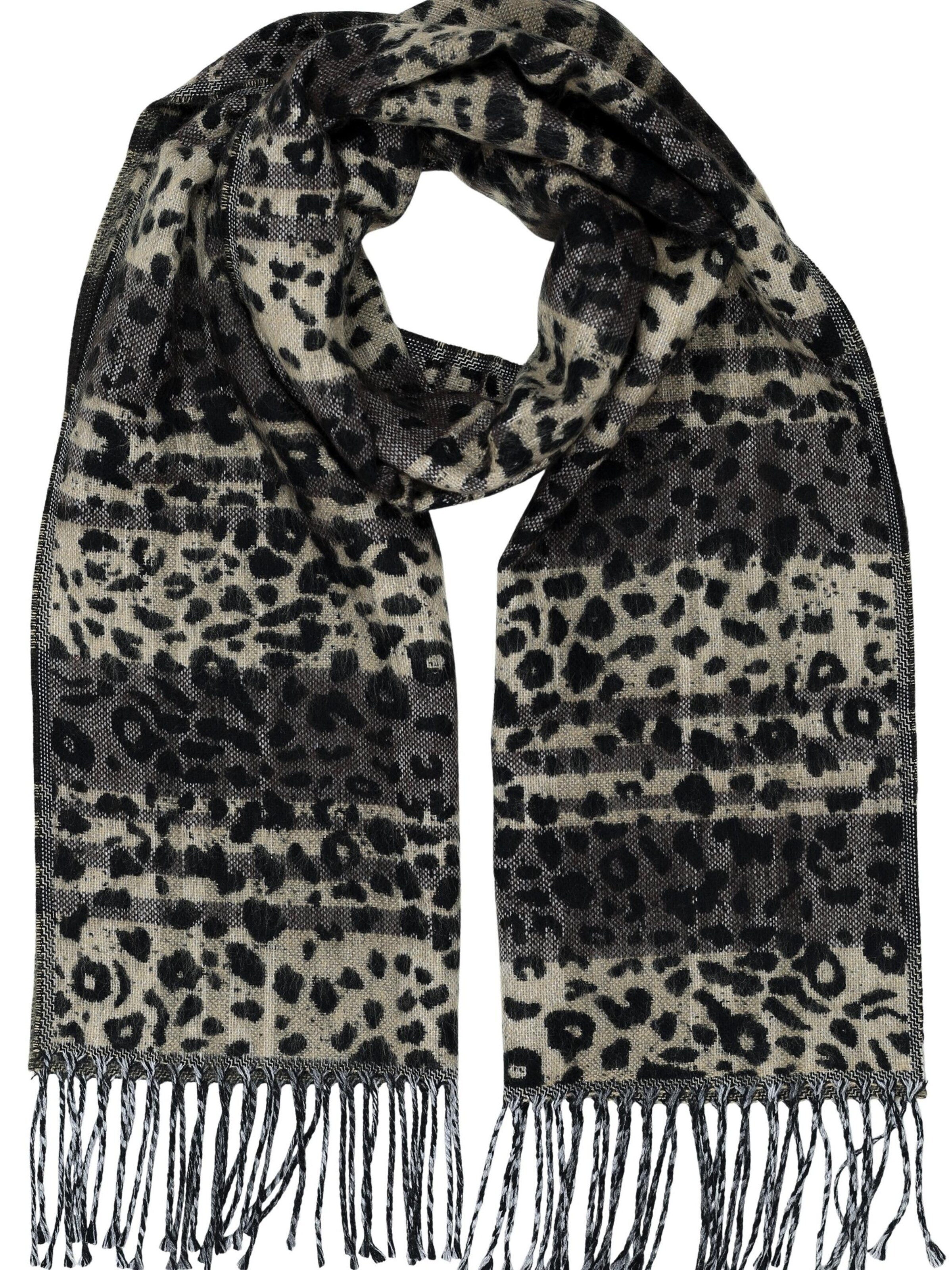 COLLEZIONE ALESSANDRO Schal 'Leo'‌‌‌‌‌‌ in Braun: Vorderseite