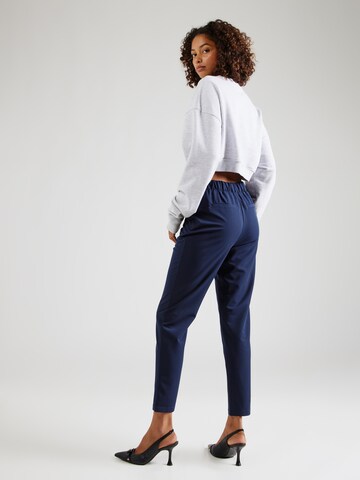 VERO MODA Tapered Bandplooibroek 'AVA' in Blauw