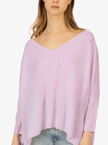 Rainbow Cashmere Sweater in Purple