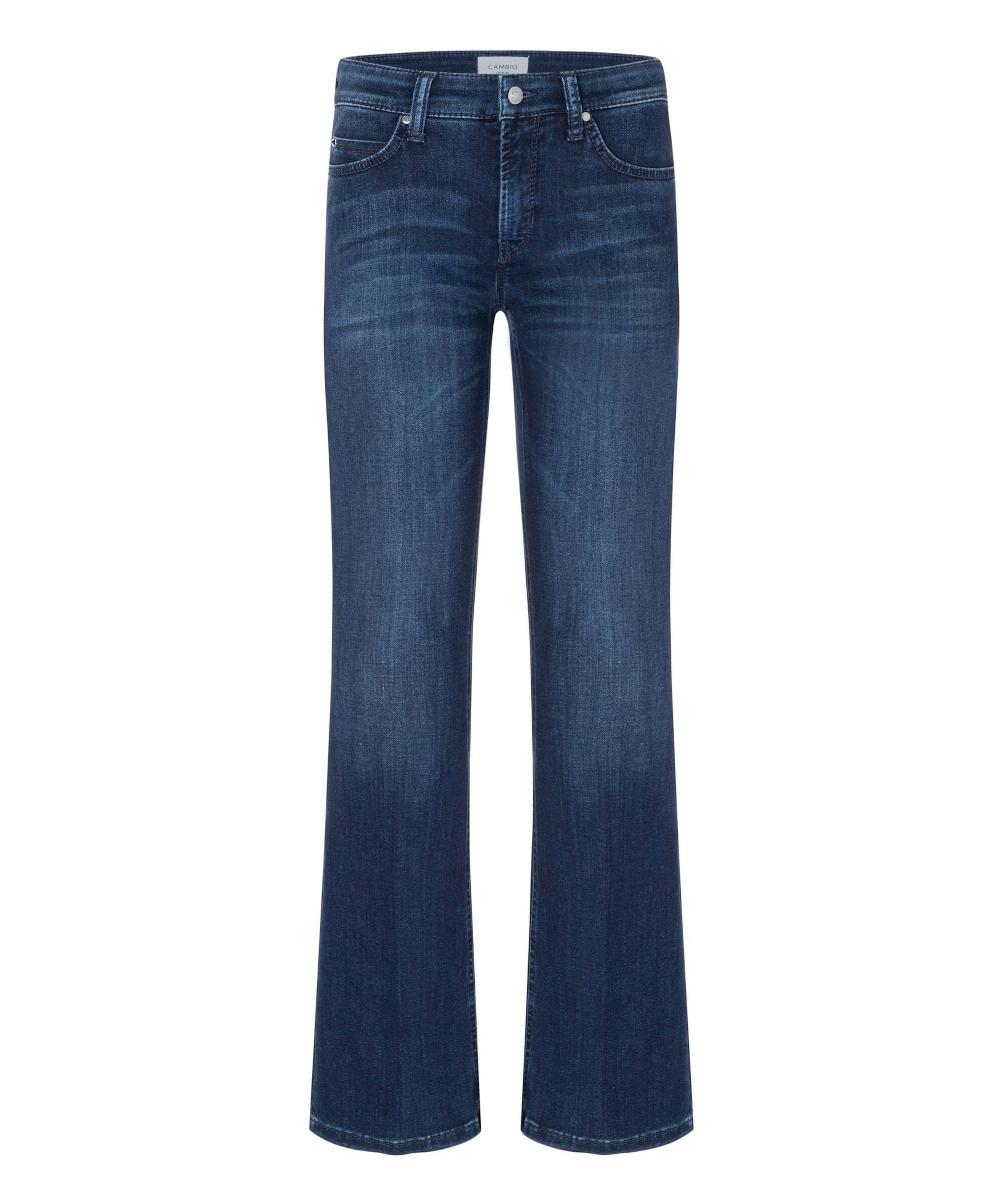 Cambio Flared Jeans 'Paris' in Blue: front