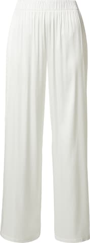 noar studios - Pierna ancha Pantalón en blanco: frente