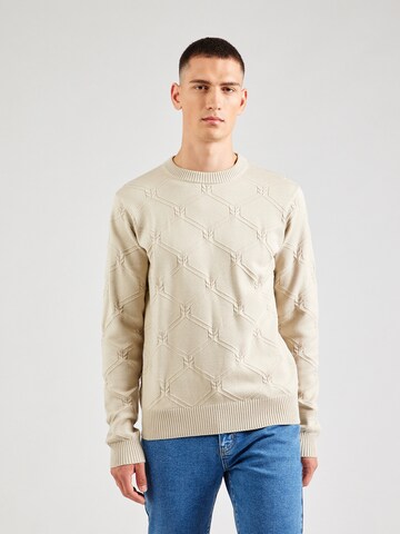 ABOUT YOU x Kevin Trapp Pullover 'Jean' in Beige: predná strana