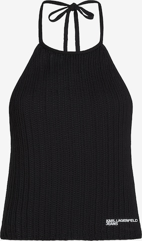 KARL LAGERFELD JEANS Neuletoppi värissä musta: etupuoli