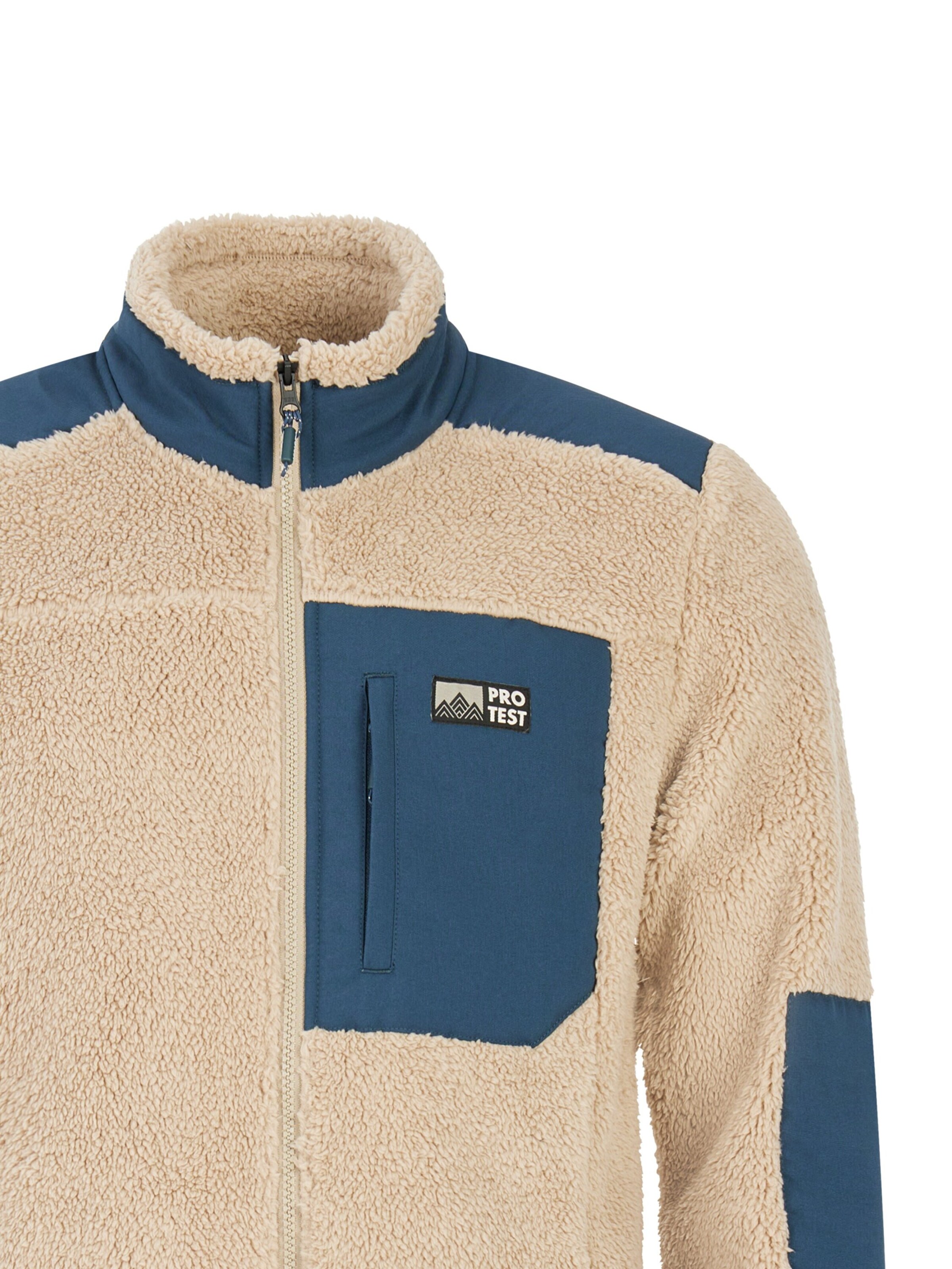 PROTEST Fleecejacke 'PRTBleaker'‌‌‌‌‌‌‌ in Braun