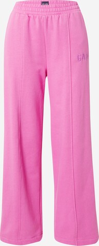 Wide leg Pantaloni di GAP in rosa: frontale