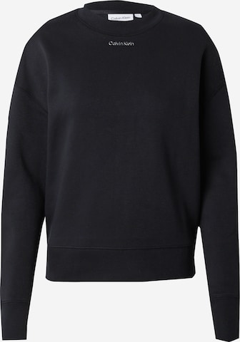 Calvin Klein Sweatshirt in Zwart: voorkant