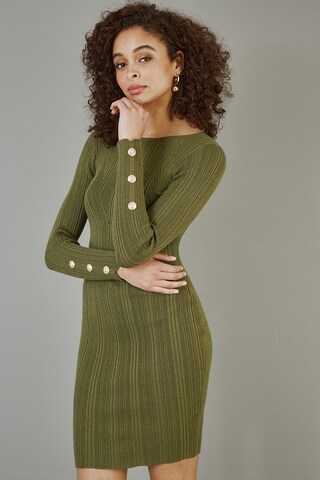 Yumi Strickkleid in Grün