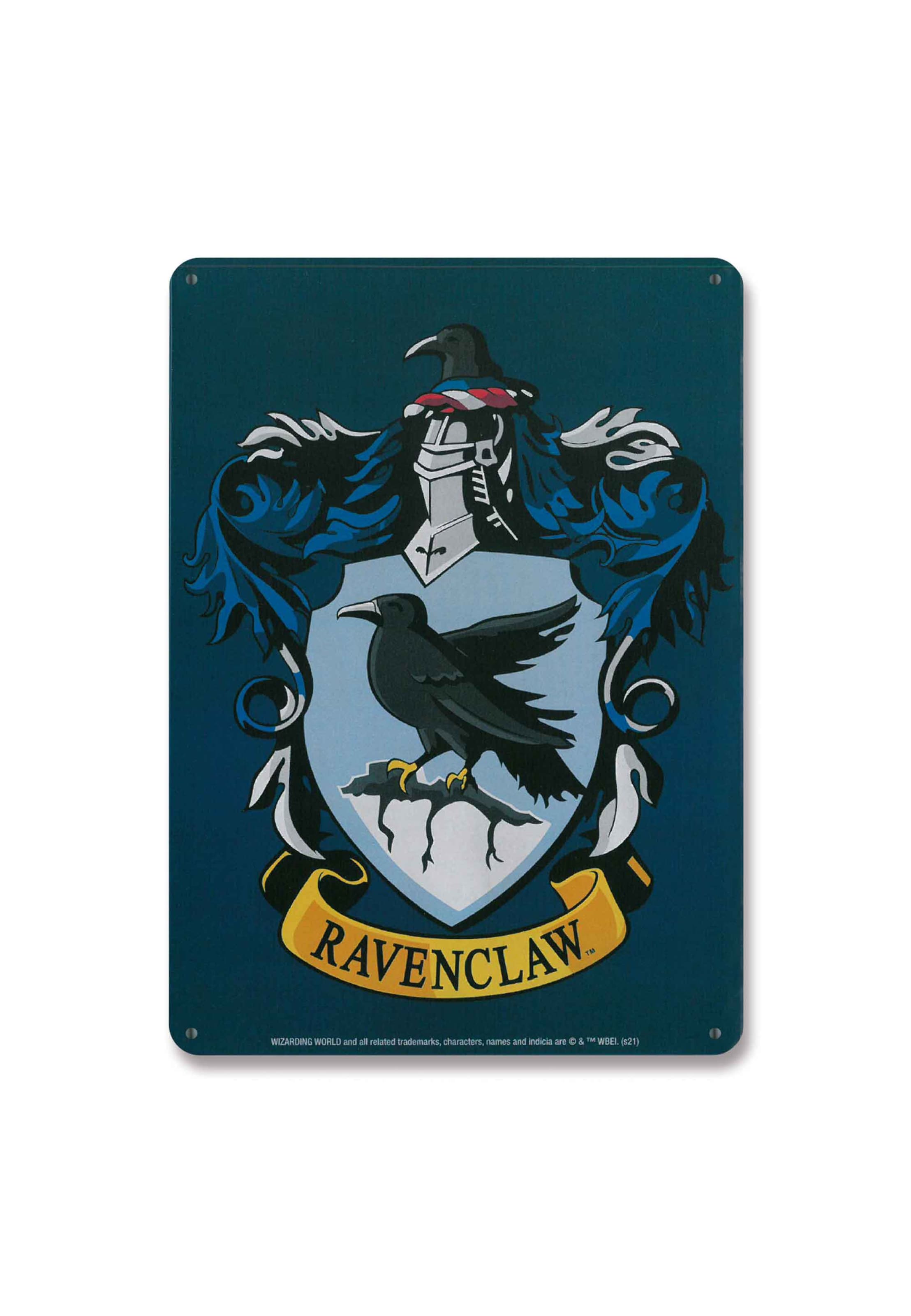 LOGOSHIRT Blechschild 'Harry Potter - Ravenclaw' in Blau: Vorderseite