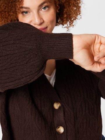 Cotton On Curve Knit Cardigan in Brown