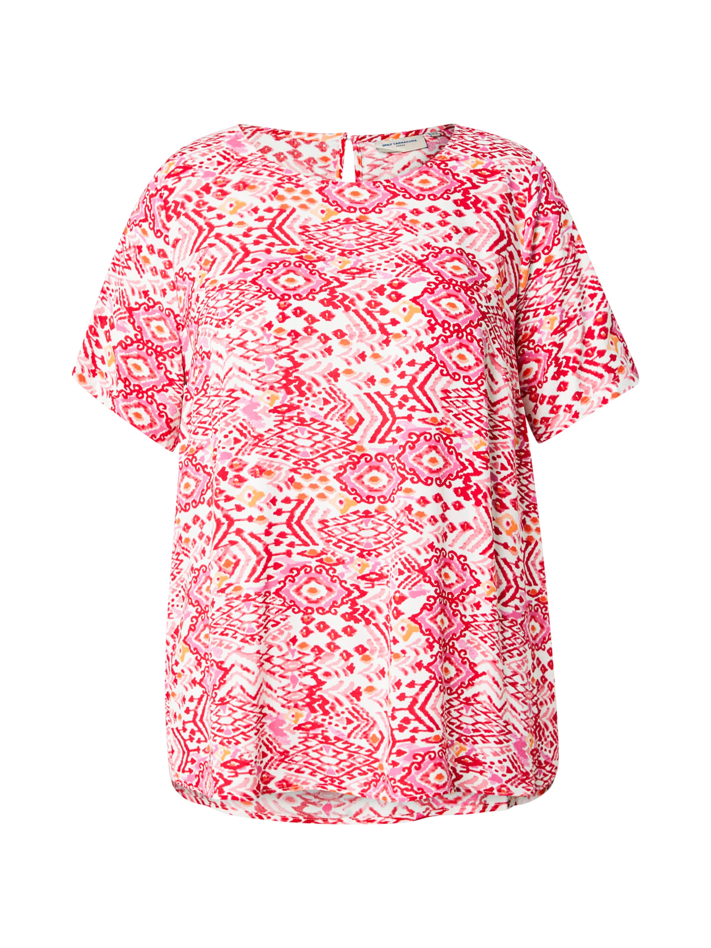 ONLY Carmakoma T-Shirt'CARMARRAKESH' in Weiß: Vorderseite