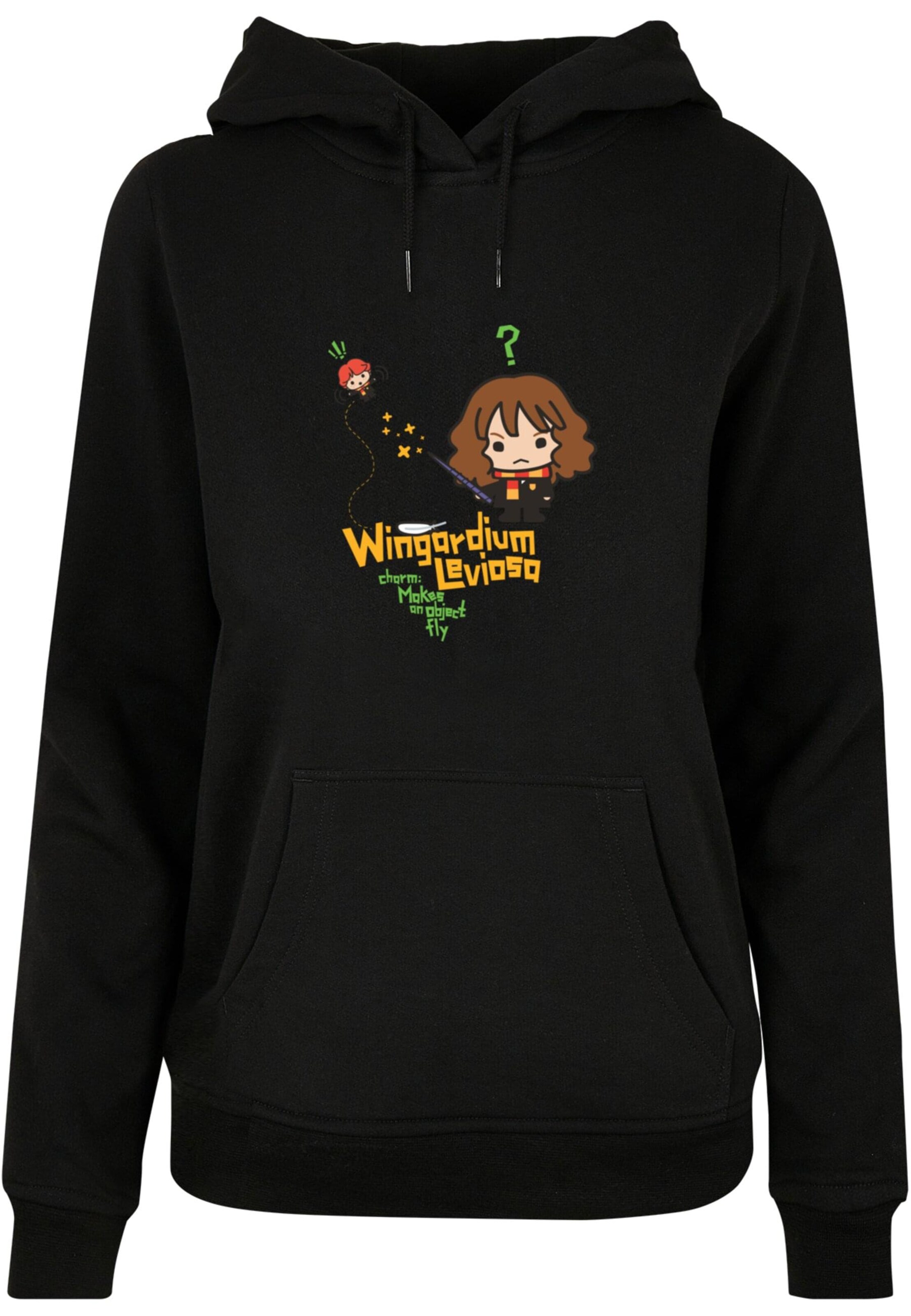 ABSOLUTE CULT Sweatshirt 'Harry Potter - Junior Wingardium Leviosa' in Black: front