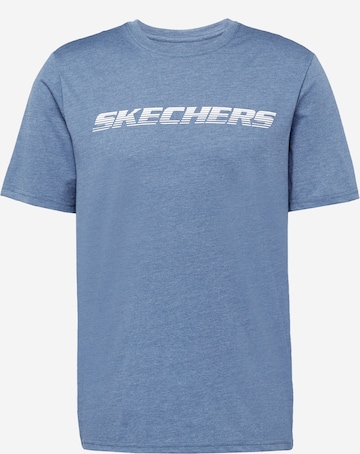 T-Shirt fonctionnel 'MOTION' SKECHERS en bleu : devant